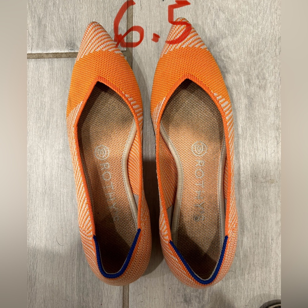 Rothy’s Points Tangerine 6.5